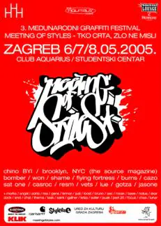 zagrebflyer - Meeting of Styles: International Street Art & Graffiti