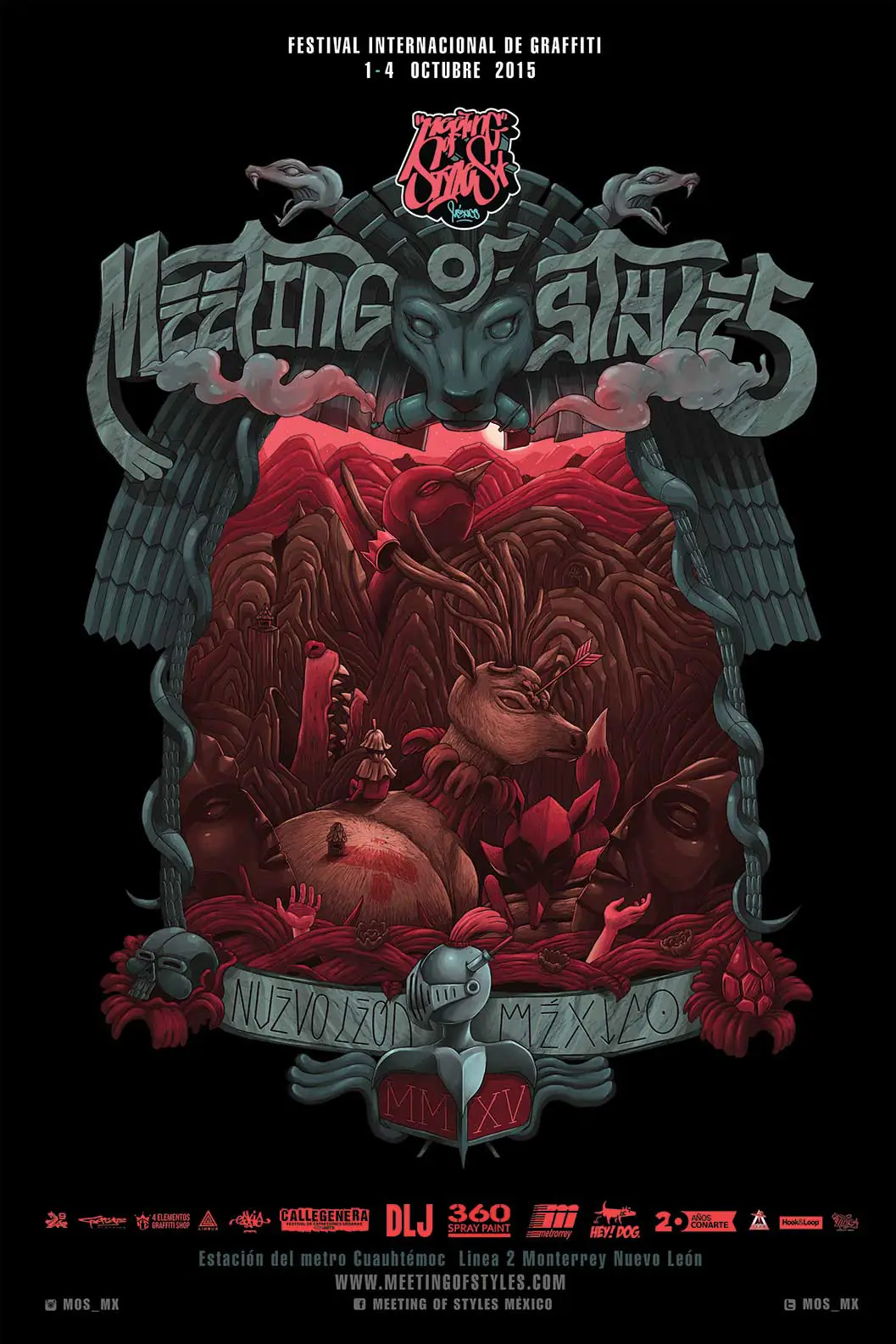 03-04 October 2015, Monterrey (Mexico) 14 - Meeting of Styles: International Street Art & Graffiti MTY15flyweb - Meeting of Styles: International Street Art & Graffiti