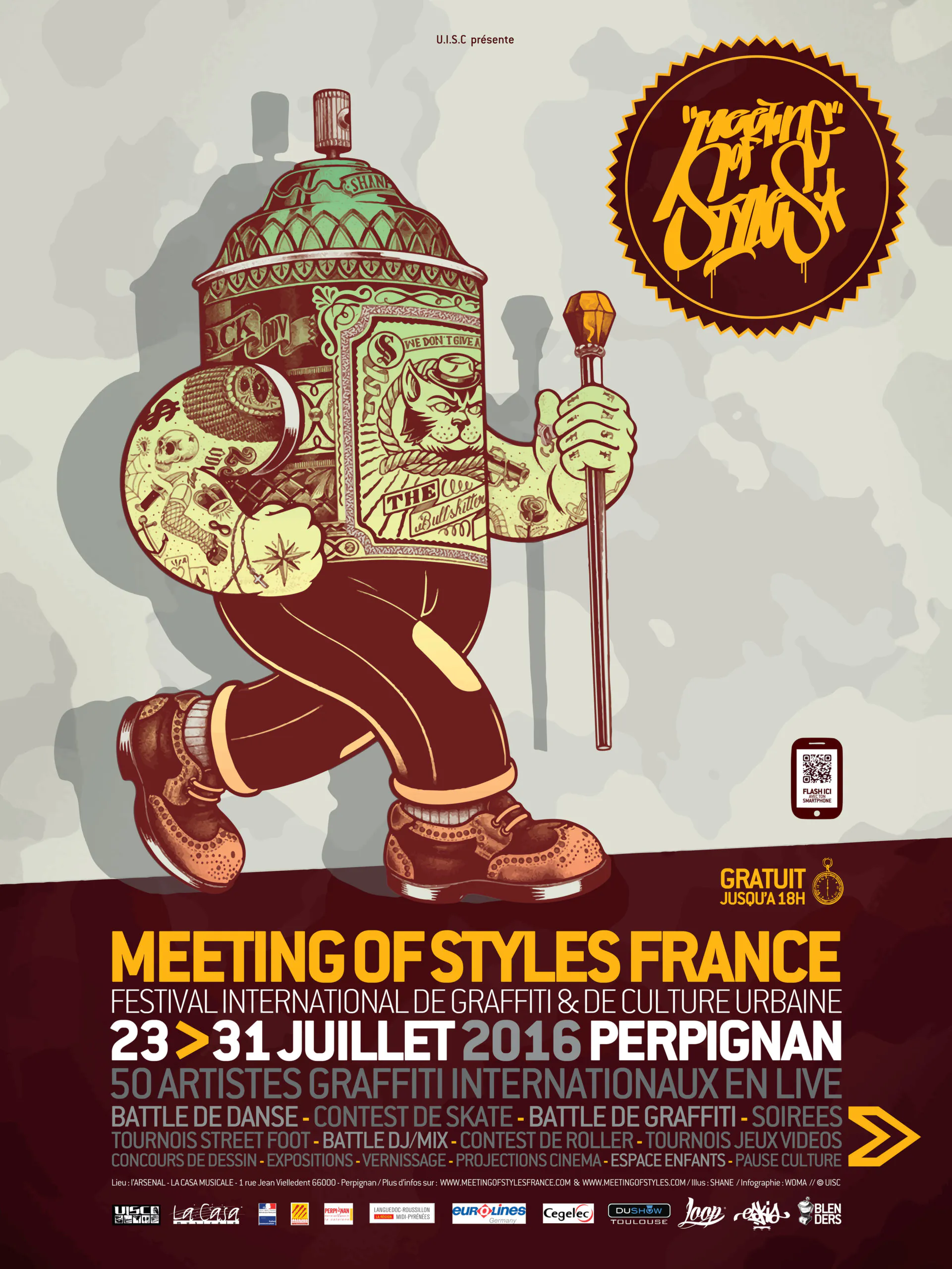 AFFICHE MOS 2016 officielle scaled 1 - Meeting of Styles: International Street Art & Graffiti