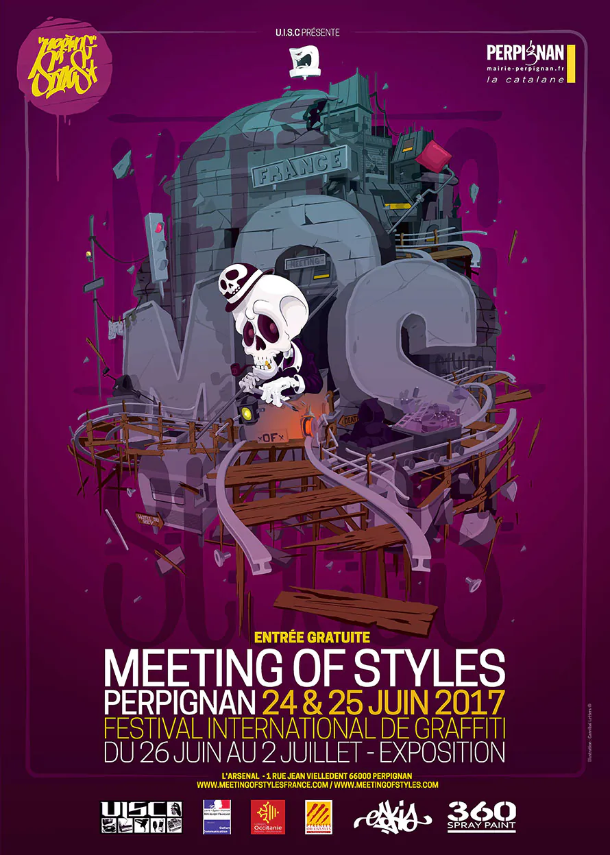 24-25 June 2017, Perpignan (France) 3 - Meeting of Styles: International Street Art & Graffiti - Meeting of Styles: International Street Art & Graffiti