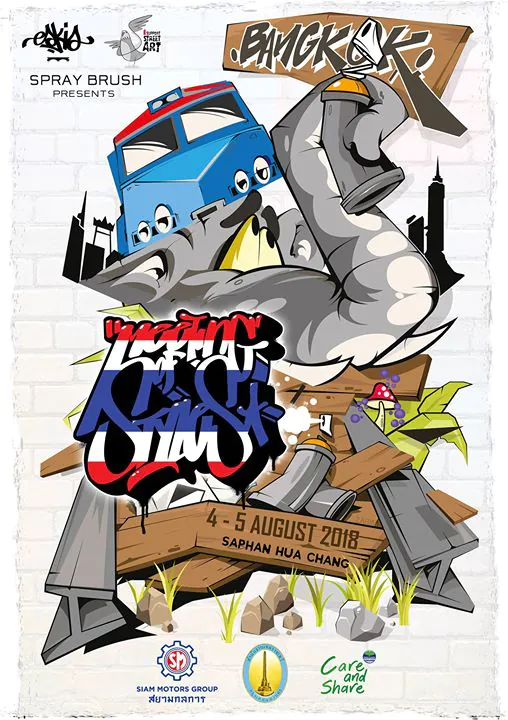 Bangkok (Thailand) 2018 - Postponed 12 - Meeting of Styles: International Street Art & Graffiti - Meeting of Styles: International Street Art & Graffiti