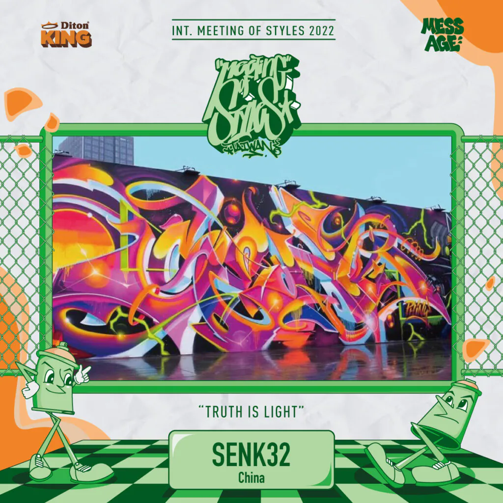1senk32 - Meeting of Styles: International Street Art & Graffiti