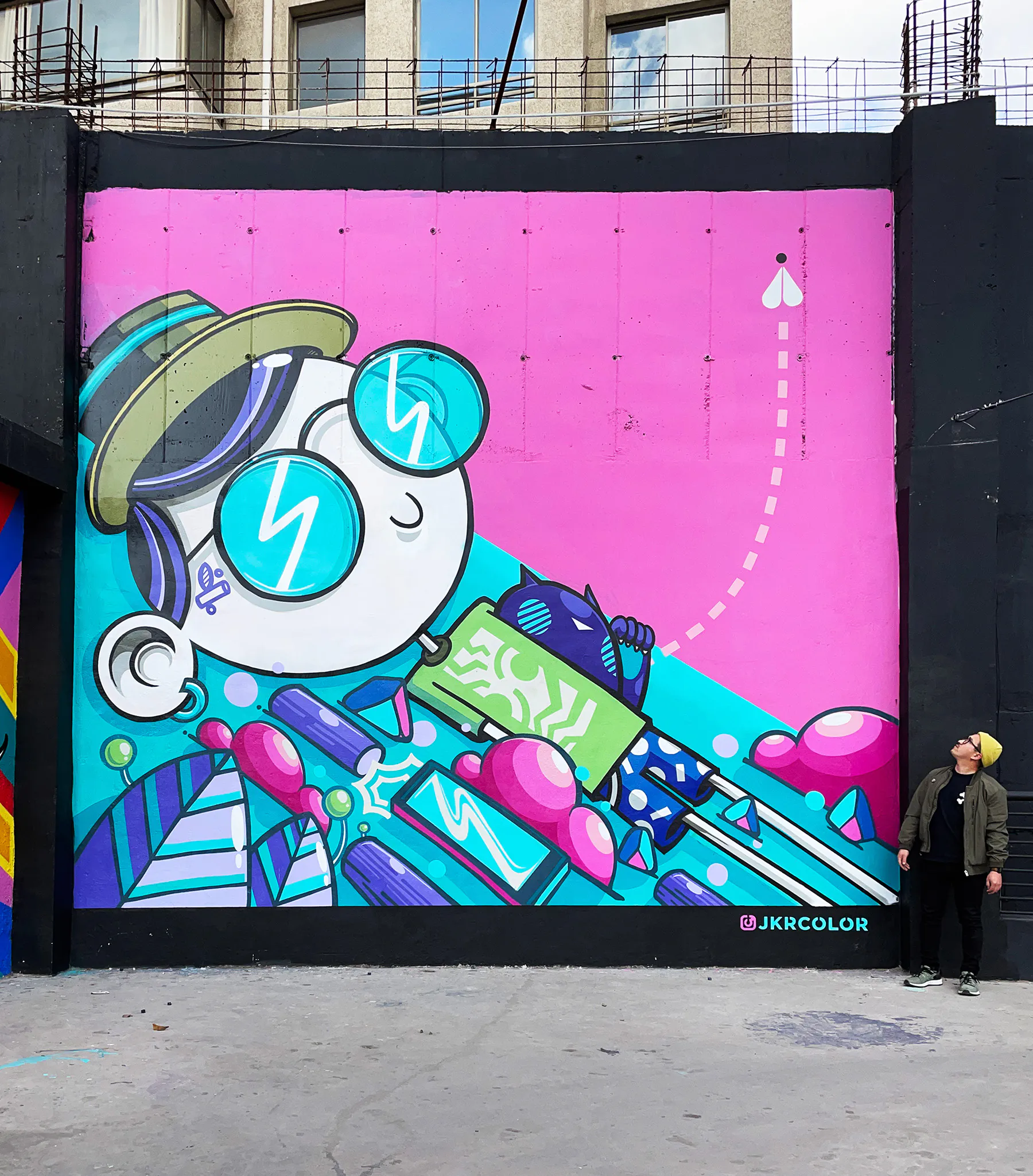 JKRCOLOR 2 - Meeting of Styles: International Street Art & Graffiti 3 LaAbeja Santiago 2022