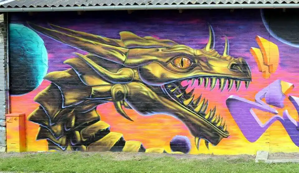 Enias 2 - Meeting of Styles: International Street Art & Graffiti Dragon Privatskolen Komprimeret