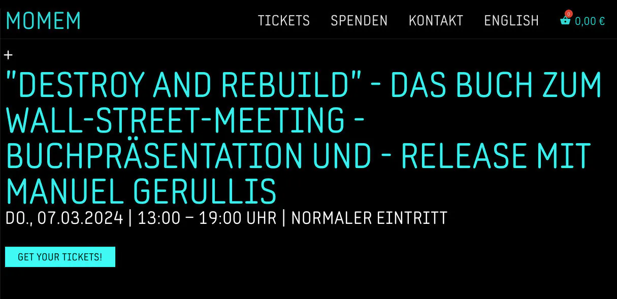 MOMEM Buch Praese 24 - Meeting of Styles: International Street Art & Graffiti