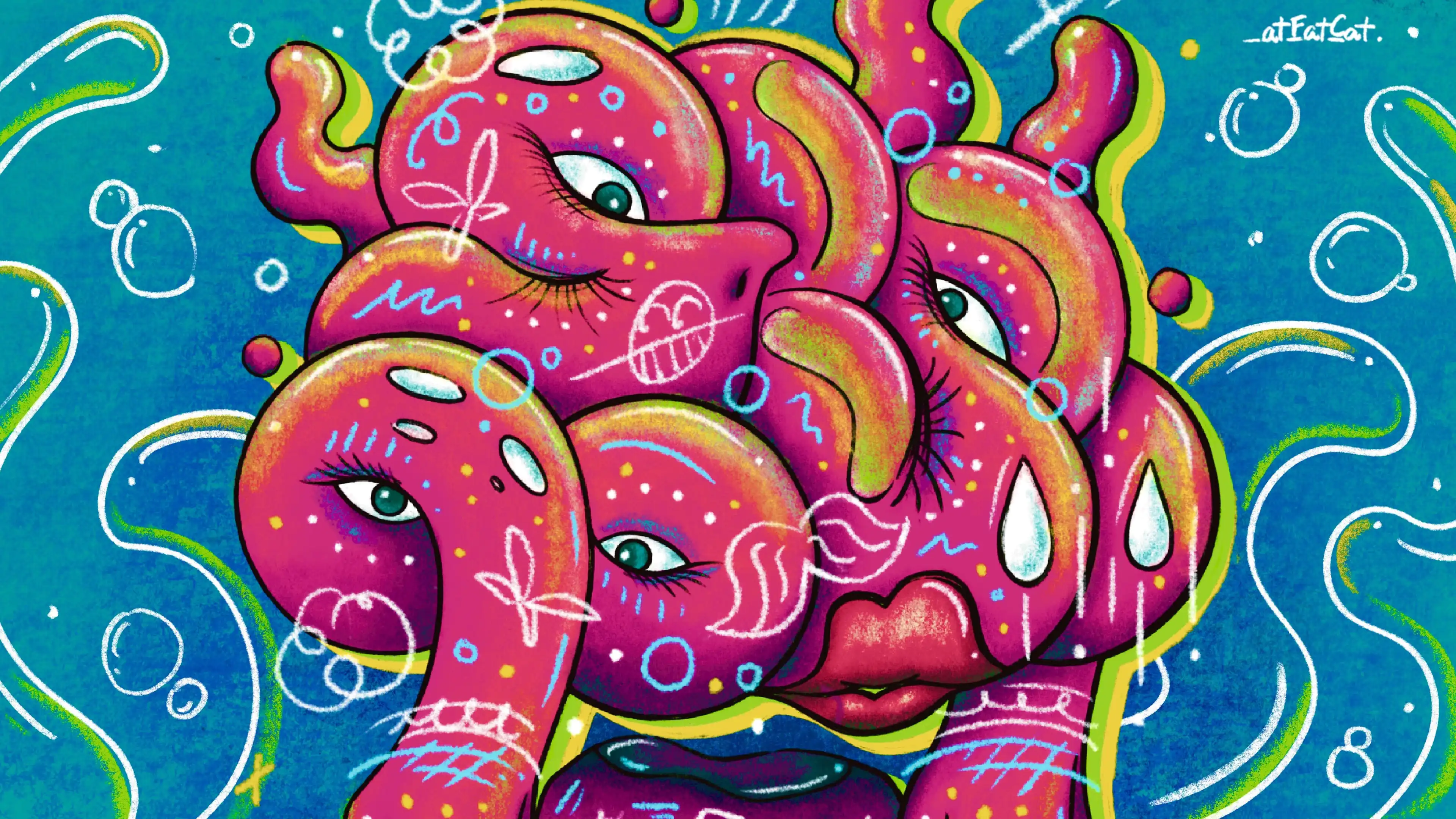 Fat cat the Vulgar 1 - Meeting of Styles: International Street Art & Graffiti The shape of vulgarity