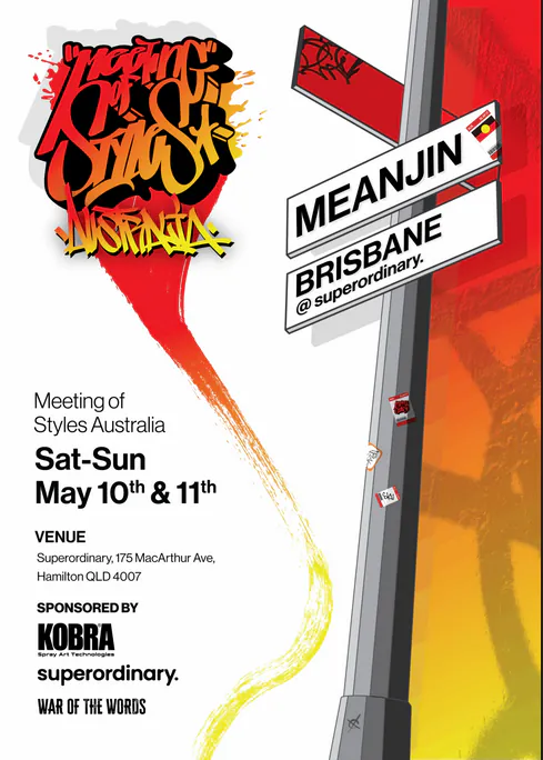 10-11 May 2025, Brisbane (Australia) 3 - Meeting of Styles: International Street Art & Graffiti - Meeting of Styles: International Street Art & Graffiti