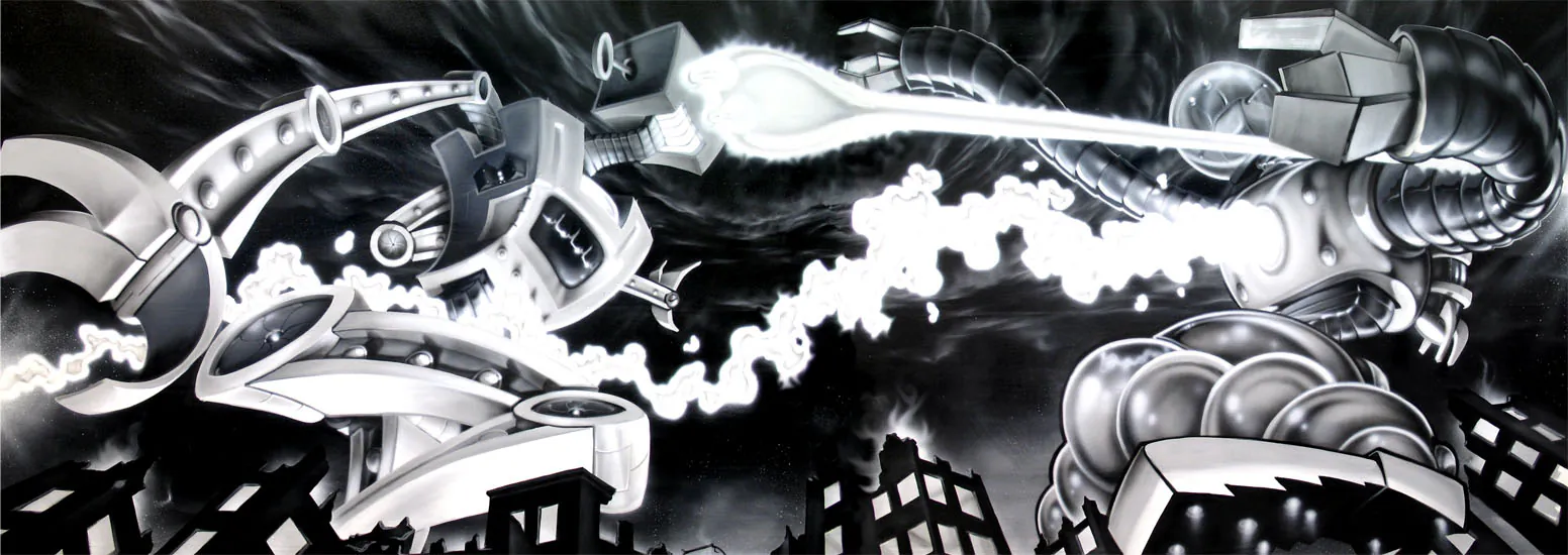 Erni Vales 4 - Meeting of Styles: International Street Art & Graffiti robot battle