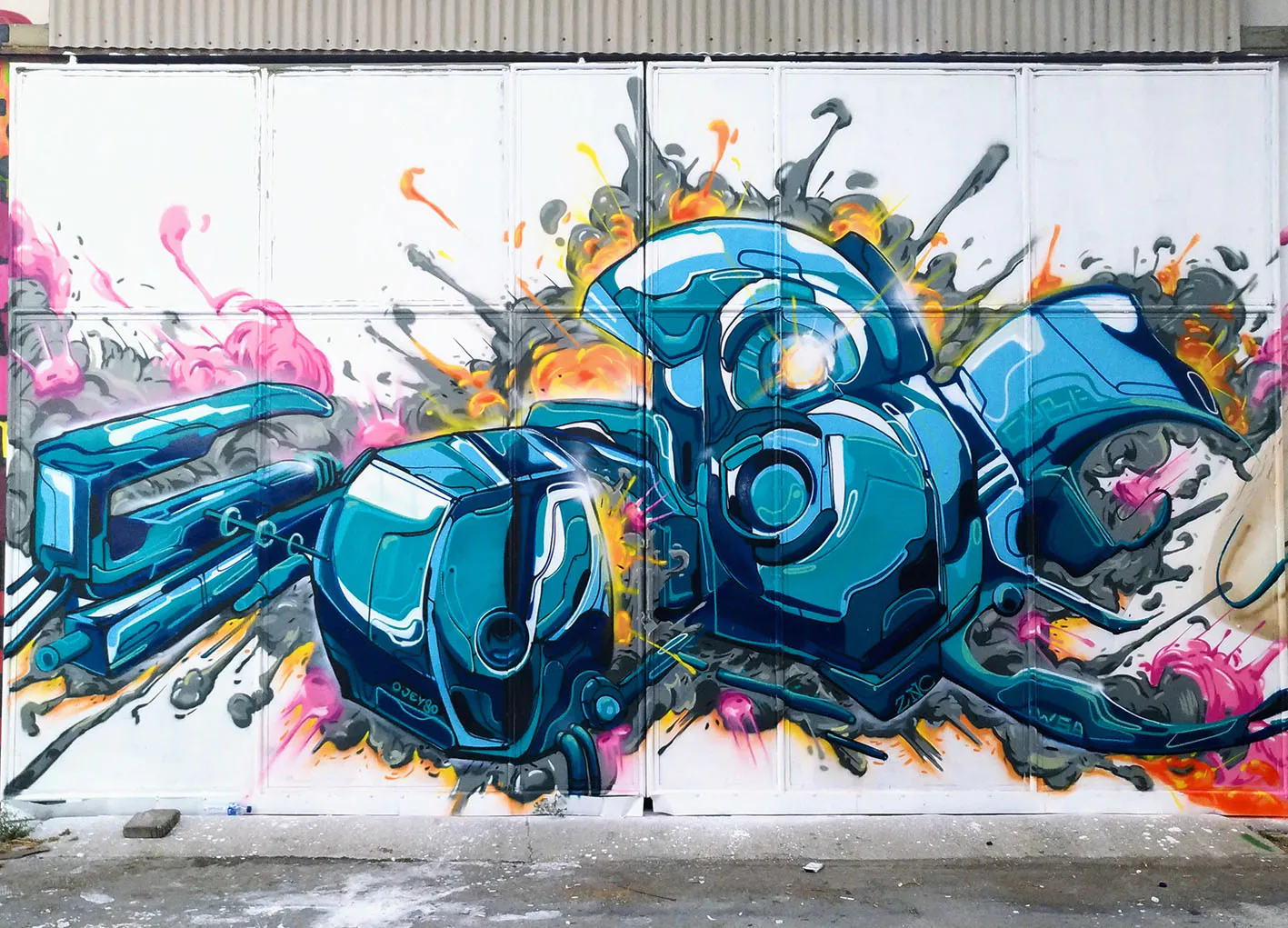 CUBE Graffiti   Mural11