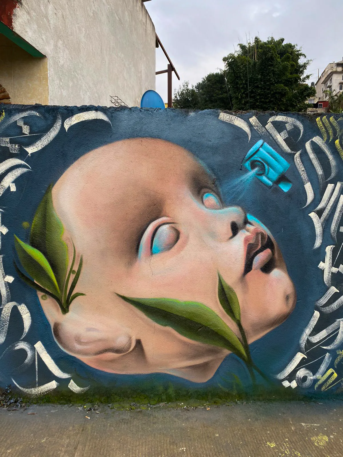 ''Approaching graffiti''