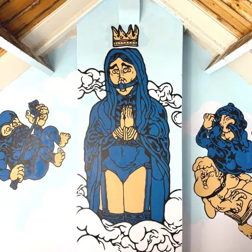 Mary mural - Meeting of Styles: International Street Art & Graffiti