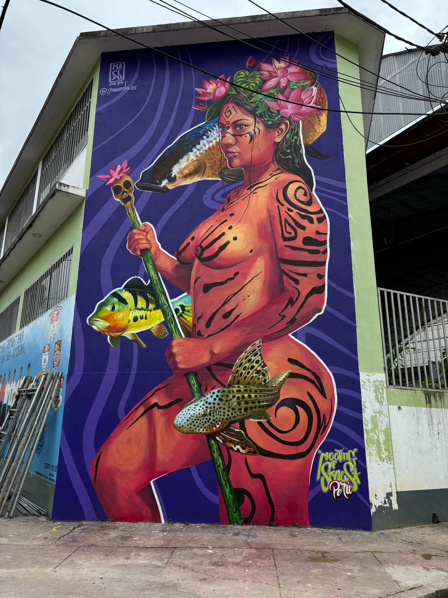 Mural final en MOSPERÚ - SELVA | ARTISTA MACEDO