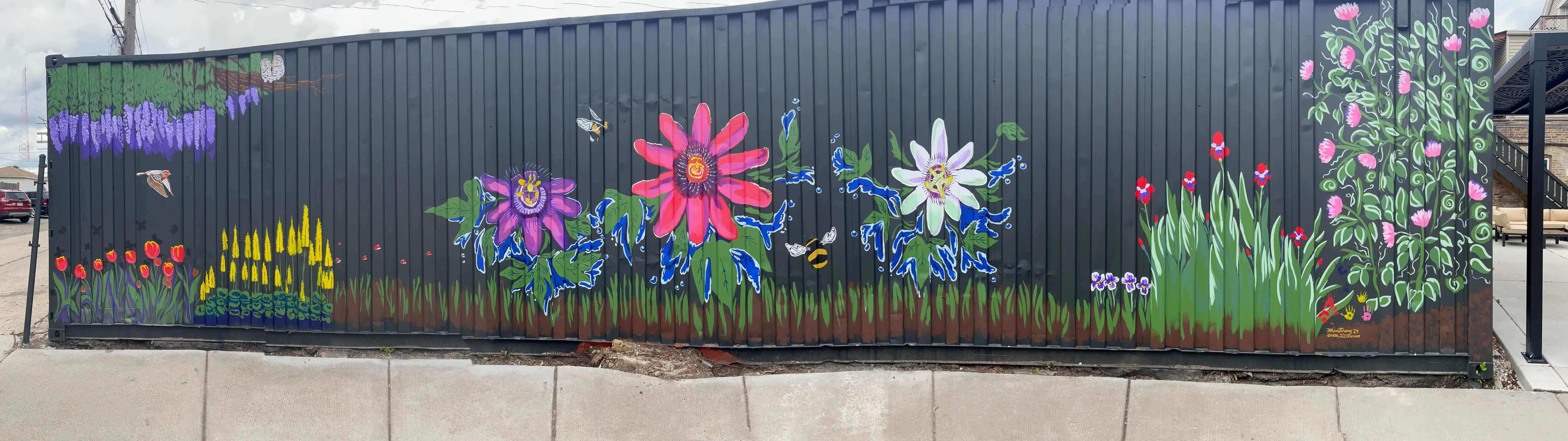 City Porches Mural Nova paint Heather Armstrong