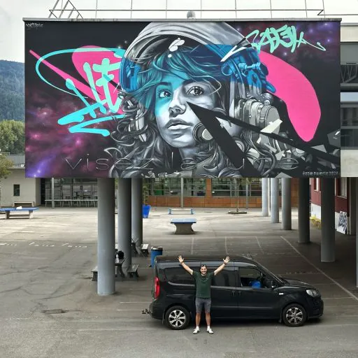 Heta Fresque Street Art College Oyonnax 9 Grande - Meeting of Styles: International Street Art & Graffiti