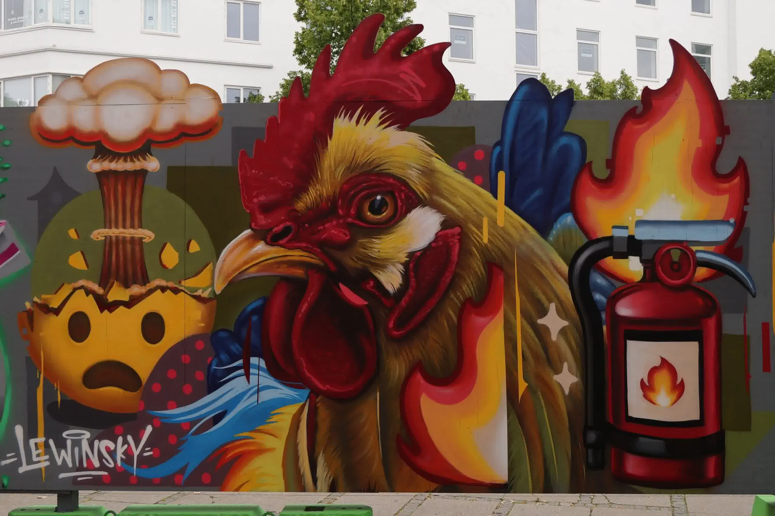 Lewinsky @lewinsky who scaled - Meeting of Styles: International Street Art & Graffiti