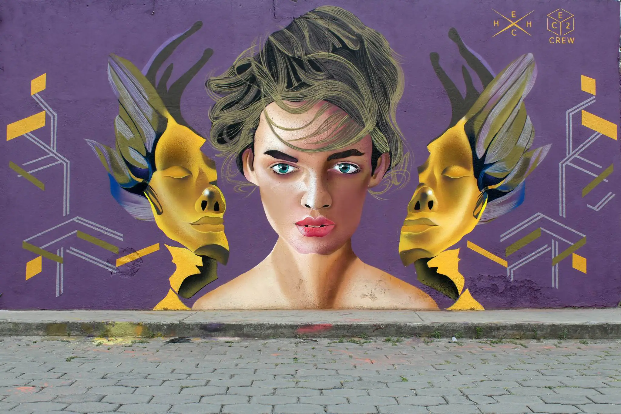Hech Uno 3 - Meeting of Styles: International Street Art & Graffiti Hech.Mx .Gold 1