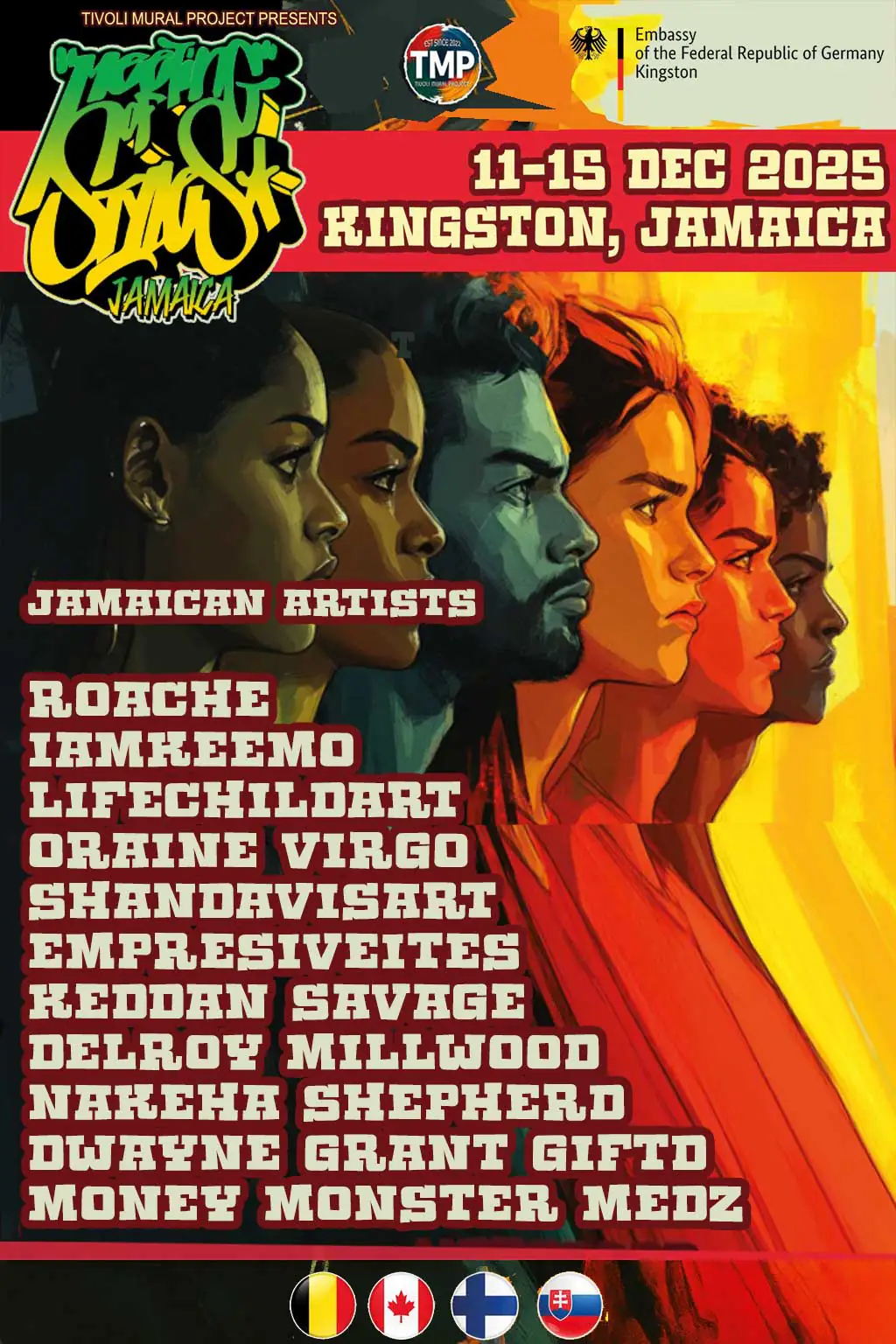 11-14 December 2025, Kingston (Jamaica) 8 - Meeting of Styles: International Street Art & Graffiti KIN25 A3 insta 1a - Meeting of Styles: International Street Art & Graffiti