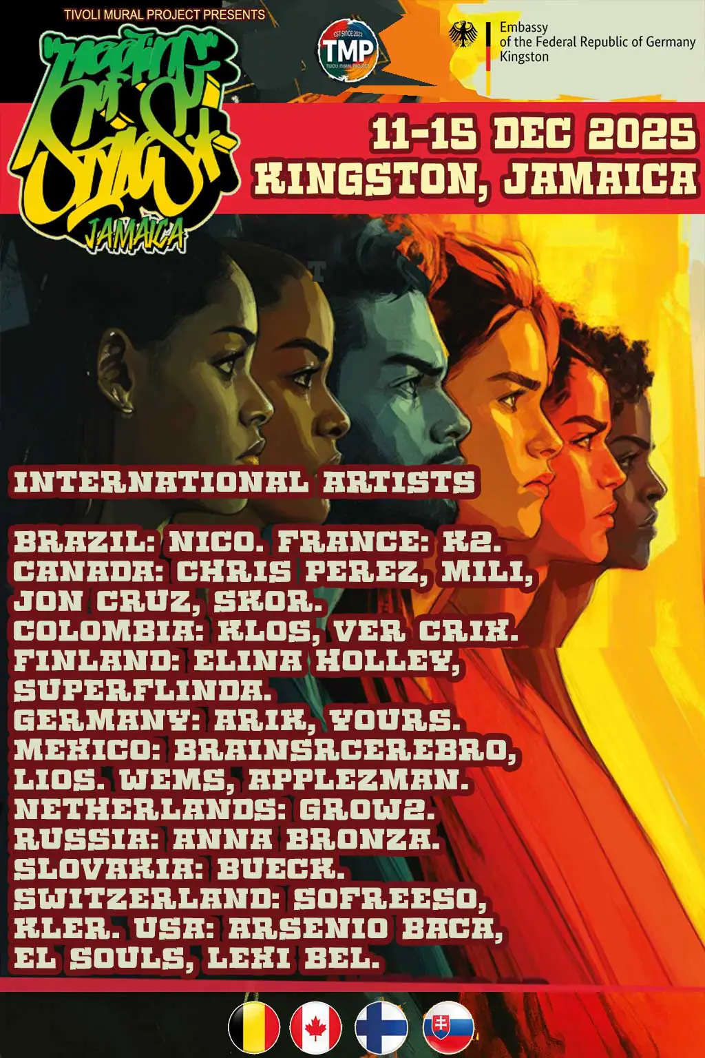 11-14 December 2025, Kingston (Jamaica) 10 - Meeting of Styles: International Street Art & Graffiti KIN25 A3 insta 4 - Meeting of Styles: International Street Art & Graffiti