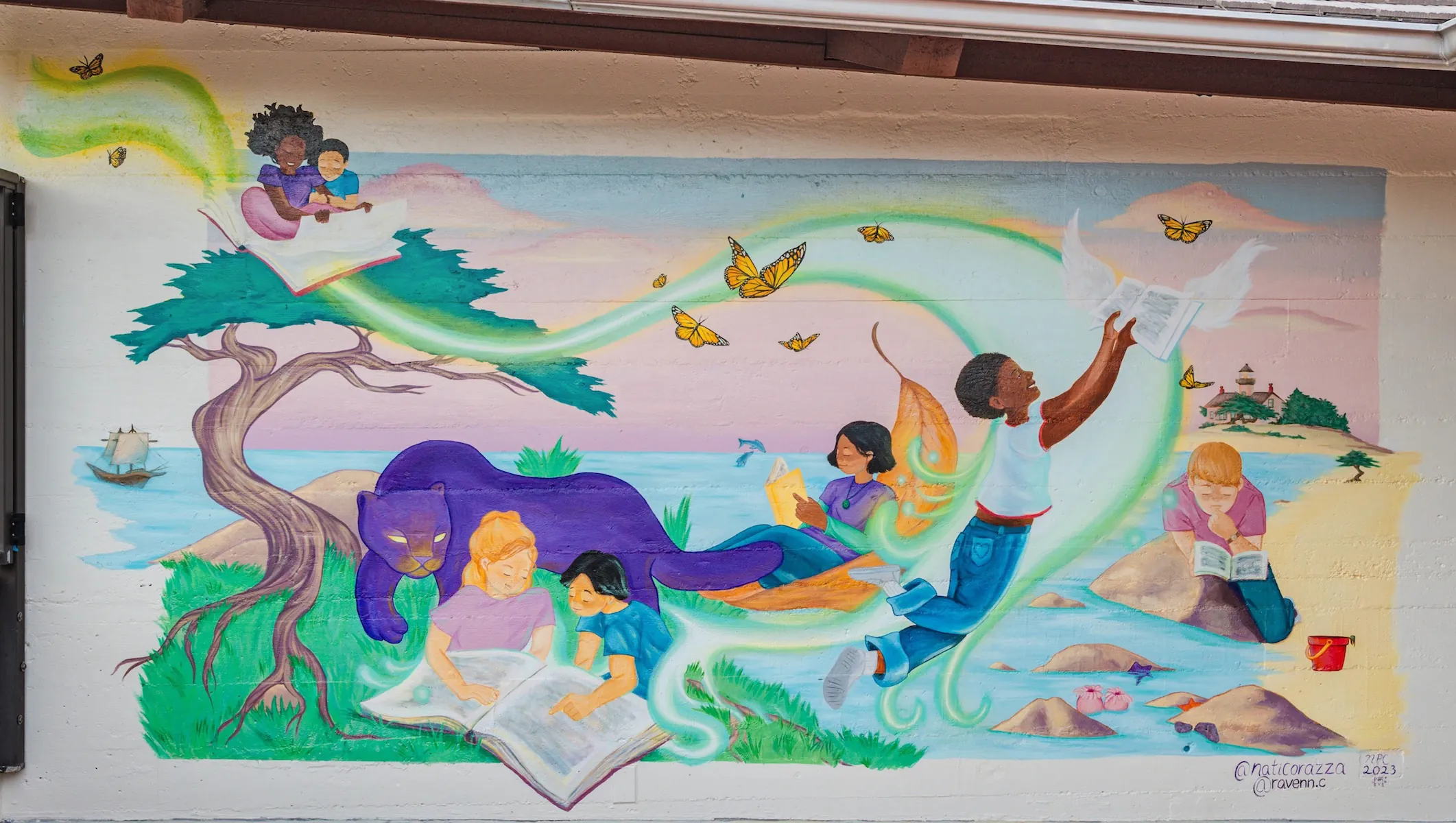 Young Readers Mural fixed shadow