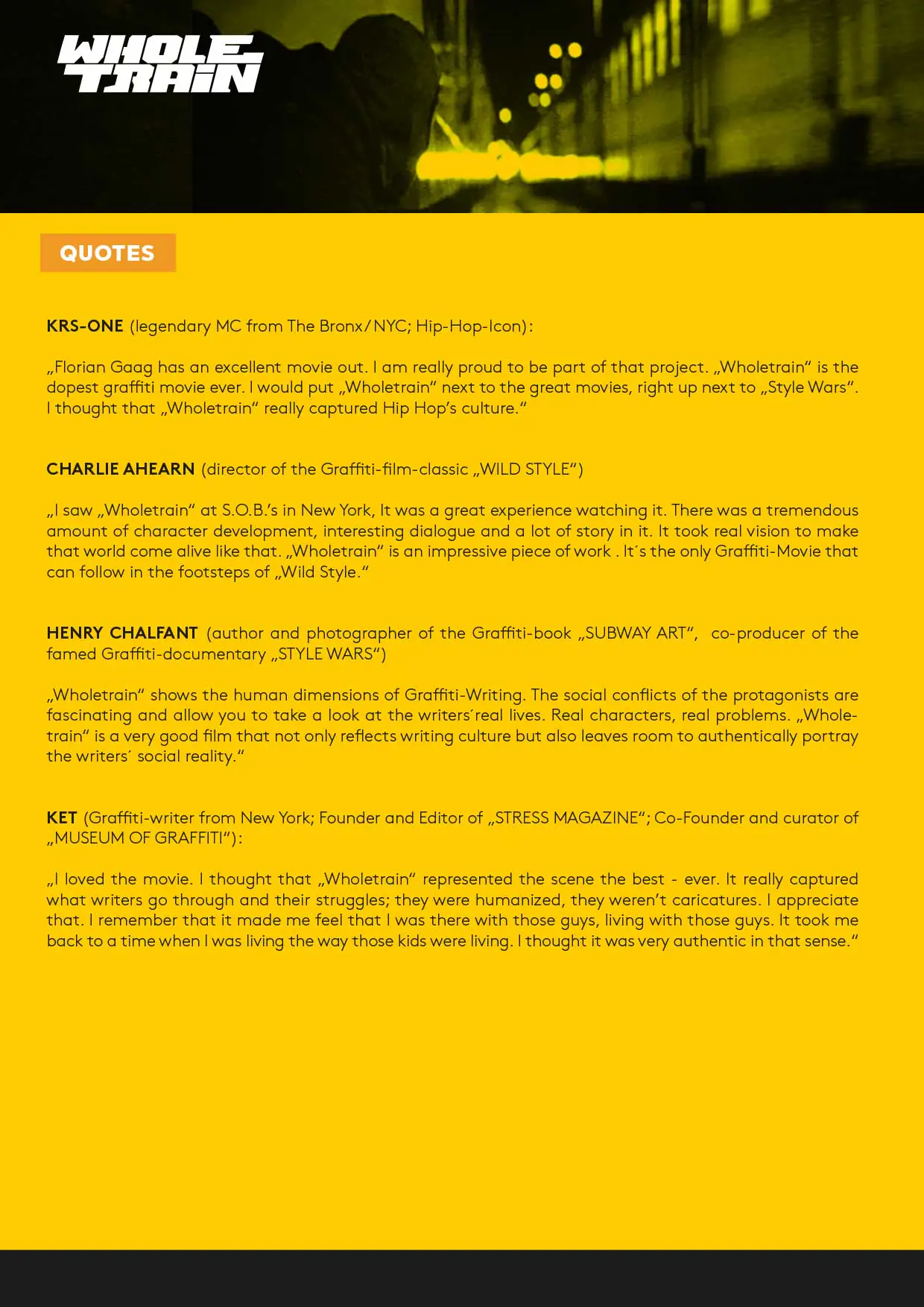 Wholetrain Treatment English 5 - Meeting of Styles: International Street Art & Graffiti