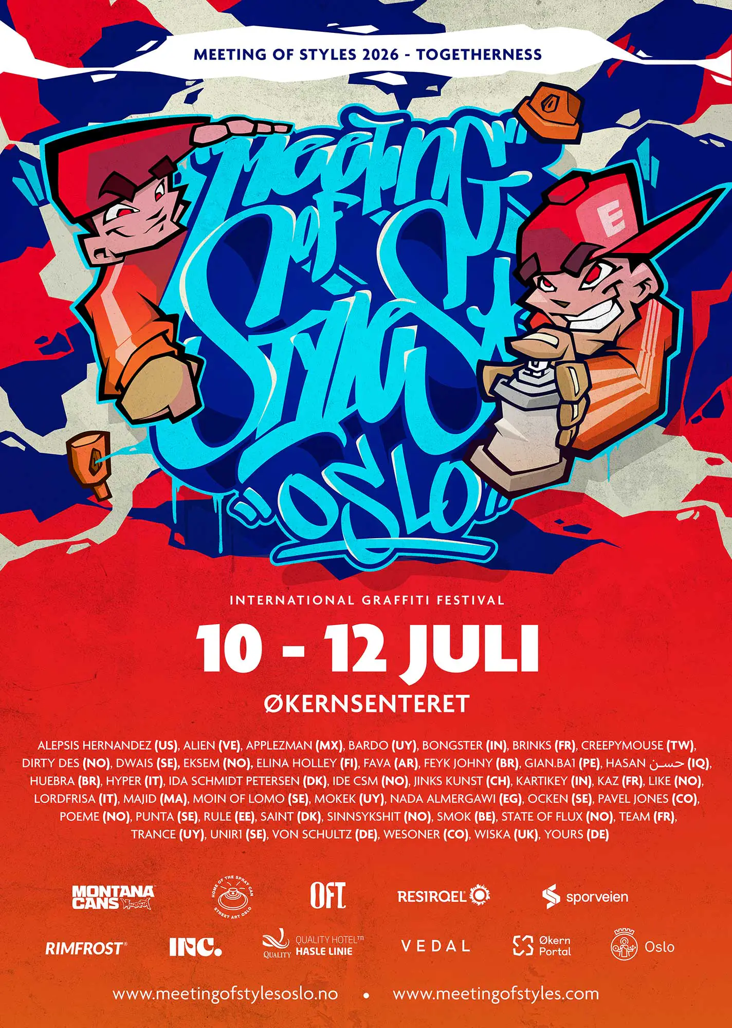 Meeting of styles oslo 2026 poster - Meeting of Styles: International Street Art & Graffiti